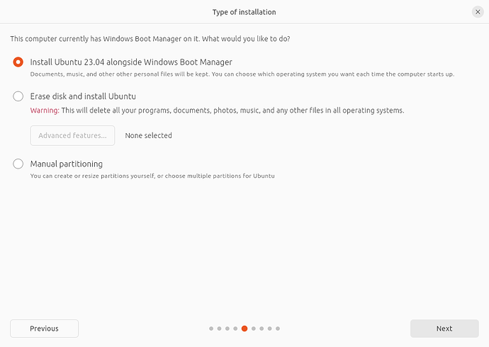 Installation type